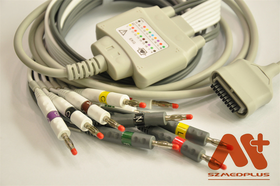 Edan SE 15-15 EKG Kabel, IEC, Pisang 4.0