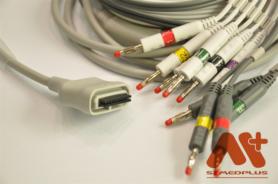 Edan SE 15-15 EKG Kabel, IEC, Pisang 4.0