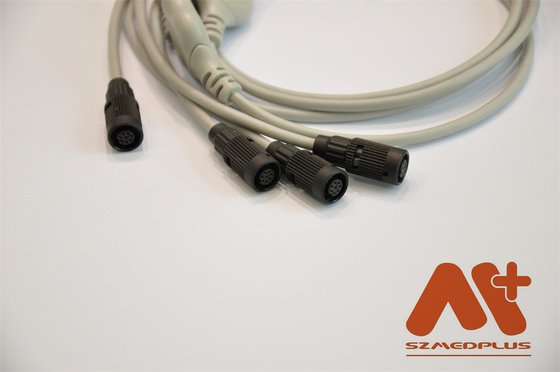 Kompatibel Valenta Mn-08 7 memimpin Holter ECG Kabel
