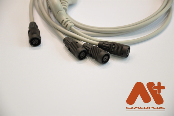 Kompatibel Valenta Mn-08 7 memimpin Holter ECG Kabel