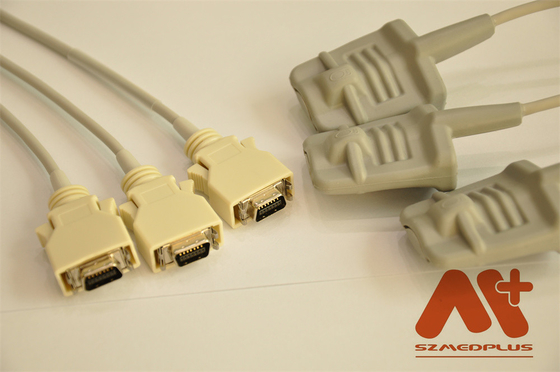2652 Sensor Spo2 yang Dapat Digunakan Kembali Dewasa Soft Tip szmedplus Sensor yang Dapat Digunakan Kembali 14 Pin